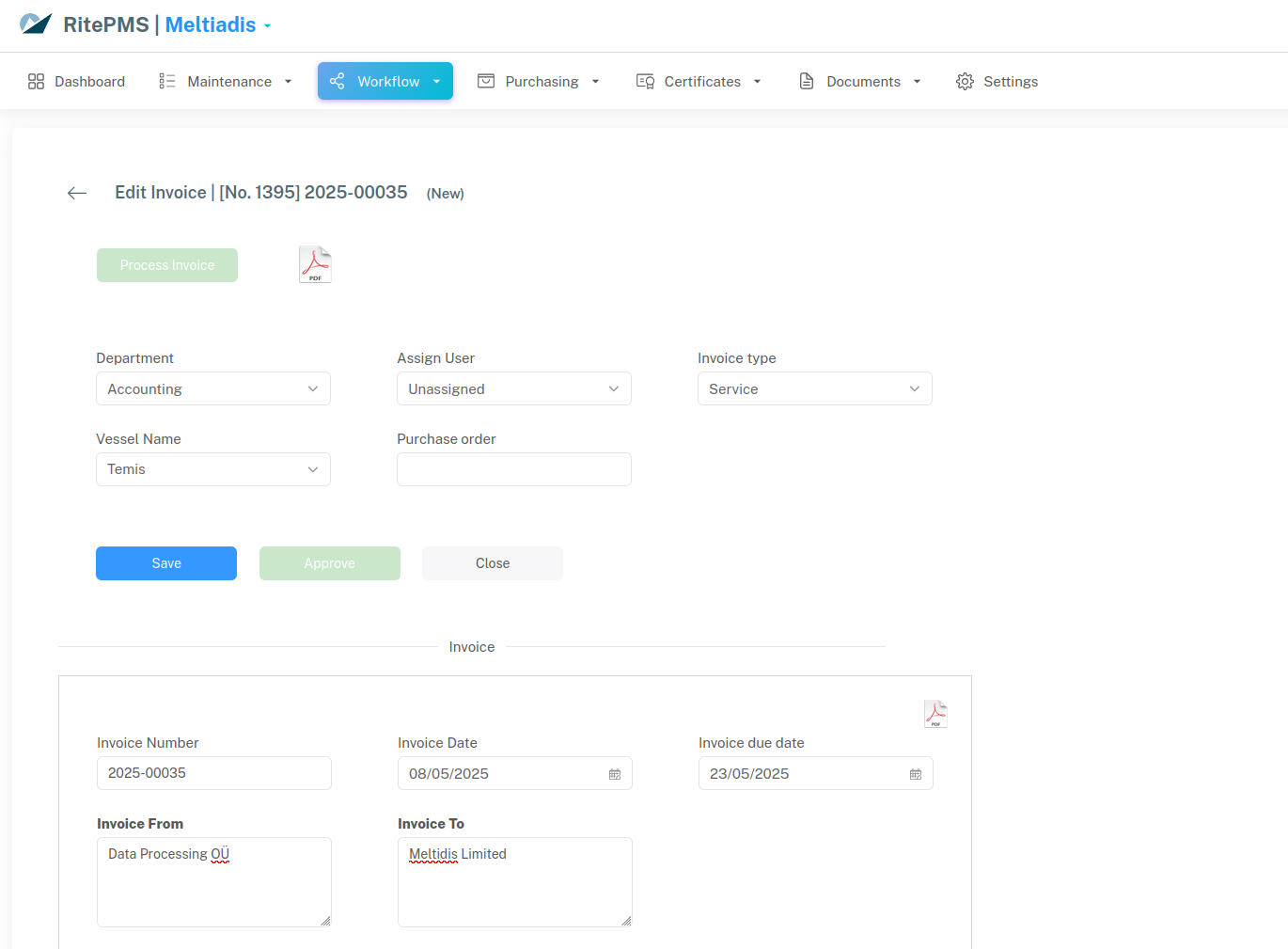 Invoice Auto-Digitizing